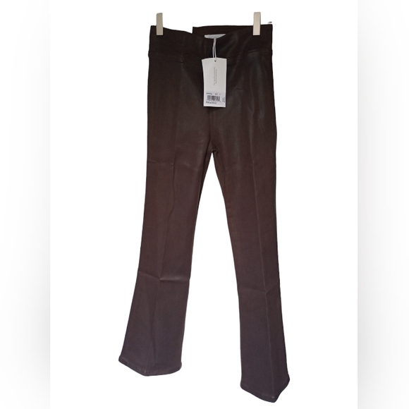 NWT Frame Jet Set Crop Mini Boot Leg Coated Denim Jeans Pants Women's - Picture 10 of 12